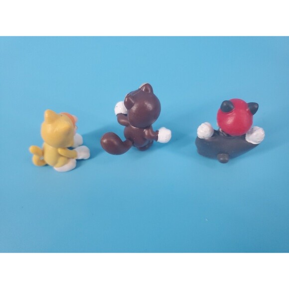 Super Mario Bros Mini Figure Cat Mario Cat Mario Flying Squirrel  Nitendo 1.5" - Picture 3 of 6